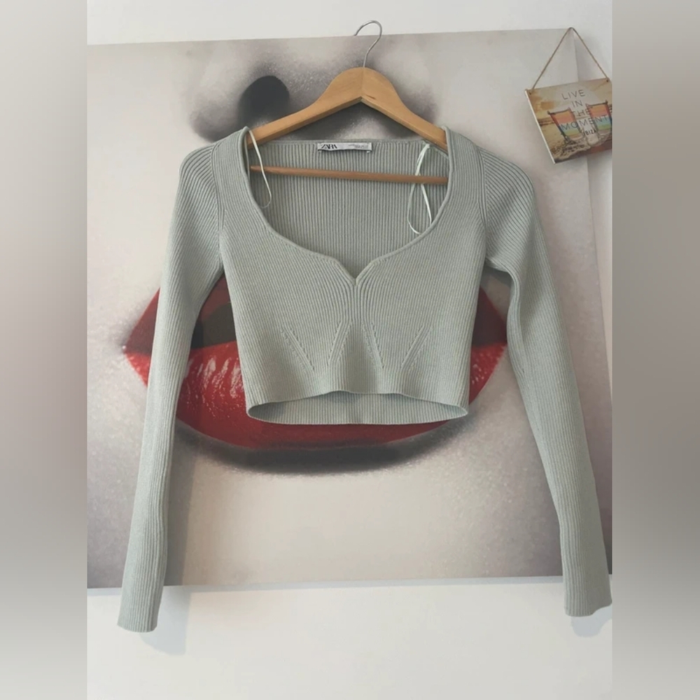 Zara Green Tank Top, S